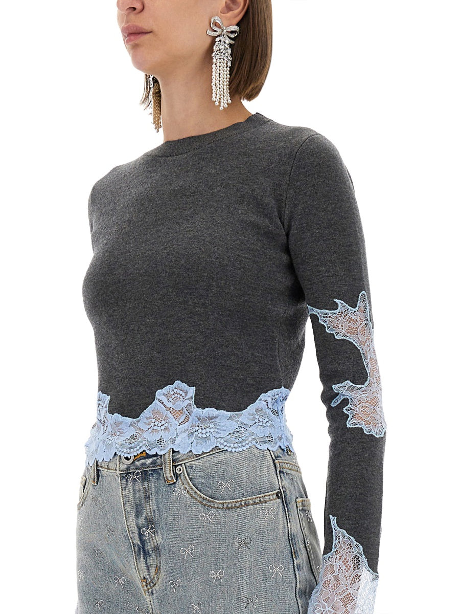 Self-Portrait Sweaters - Grey | Wanan Luxury