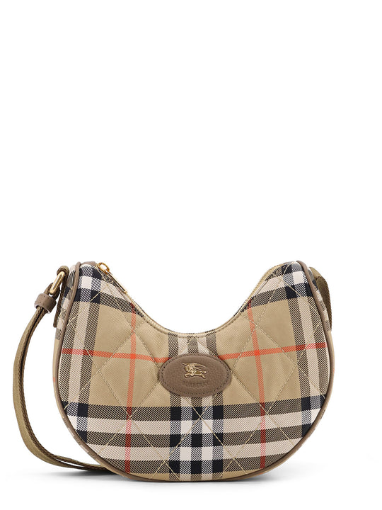 Burberry Check Fabric Shoulder Bag