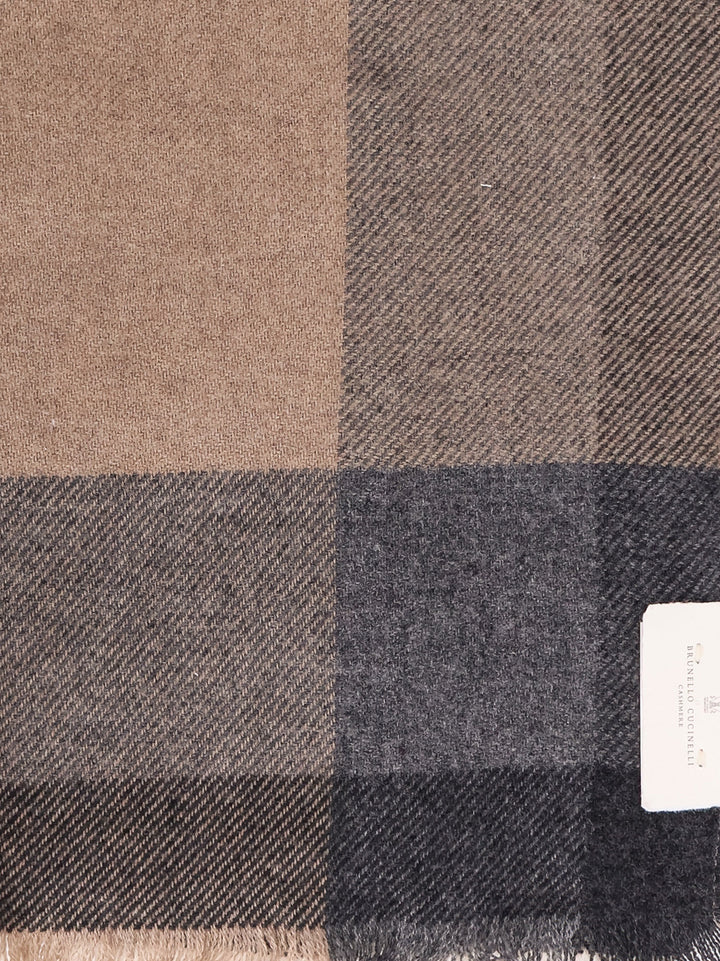 Brunello Cucinelli Scarfs - GREY AND BROWN | 5f4bbb034996d32f979abcd6499b40641e2a5f18