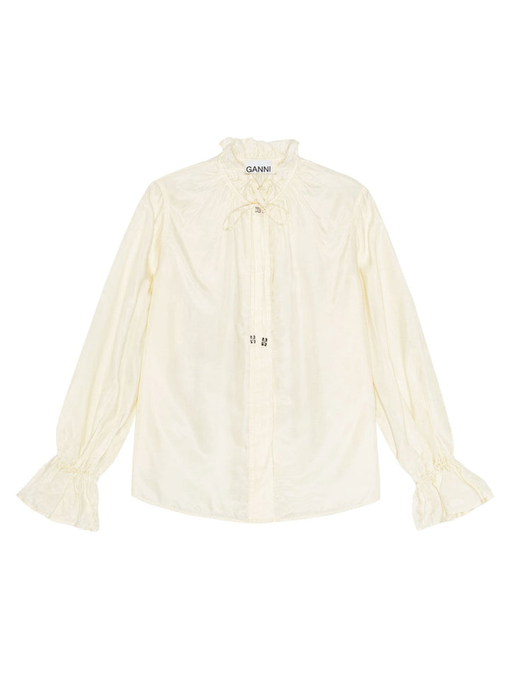 Ganni Shirts - White | Wanan Luxury
