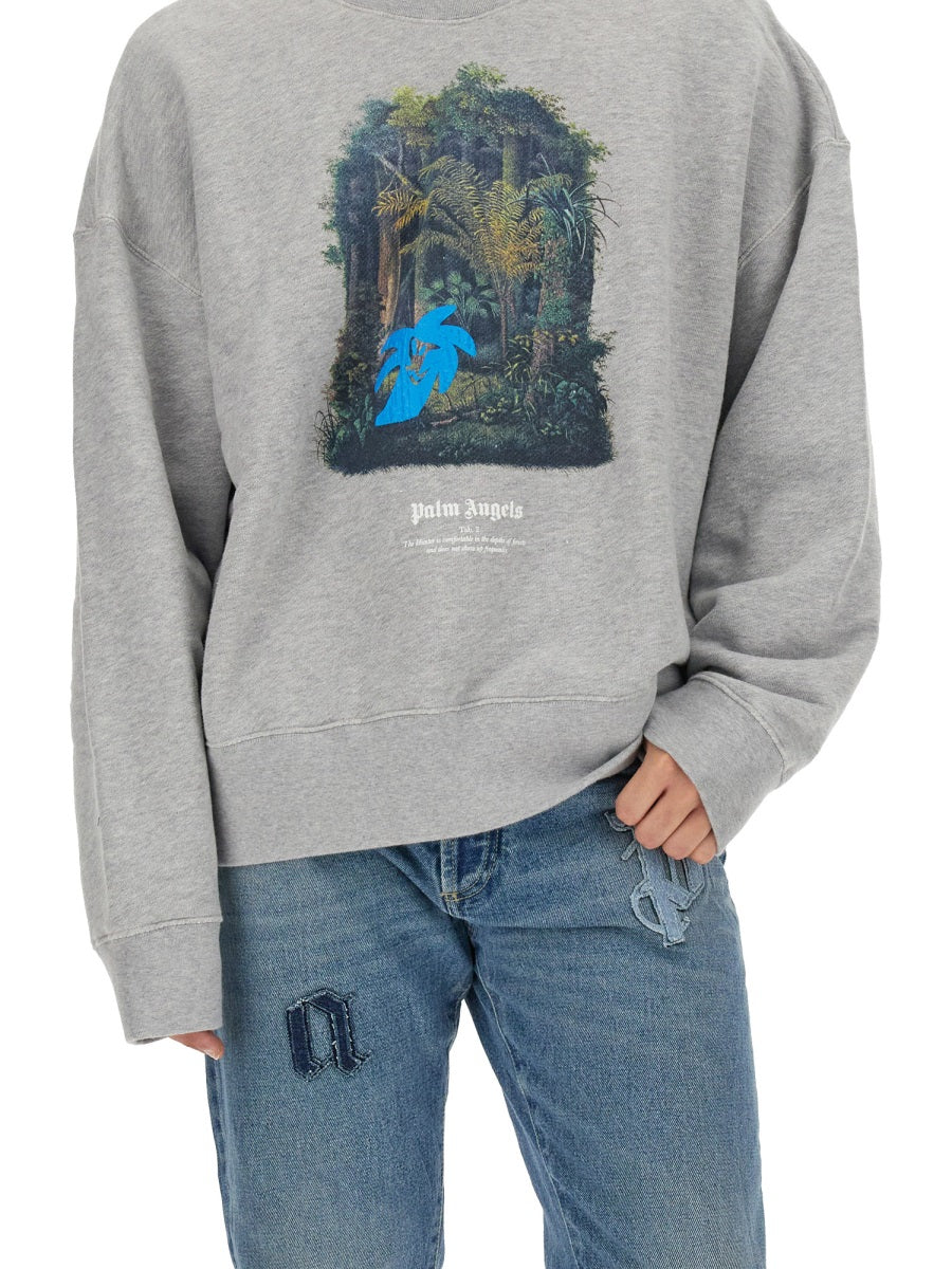 Palm Angels Sweatshirts - Grey | 29e33c91f5a09fec9ff4a80773024f7e23e9cf00