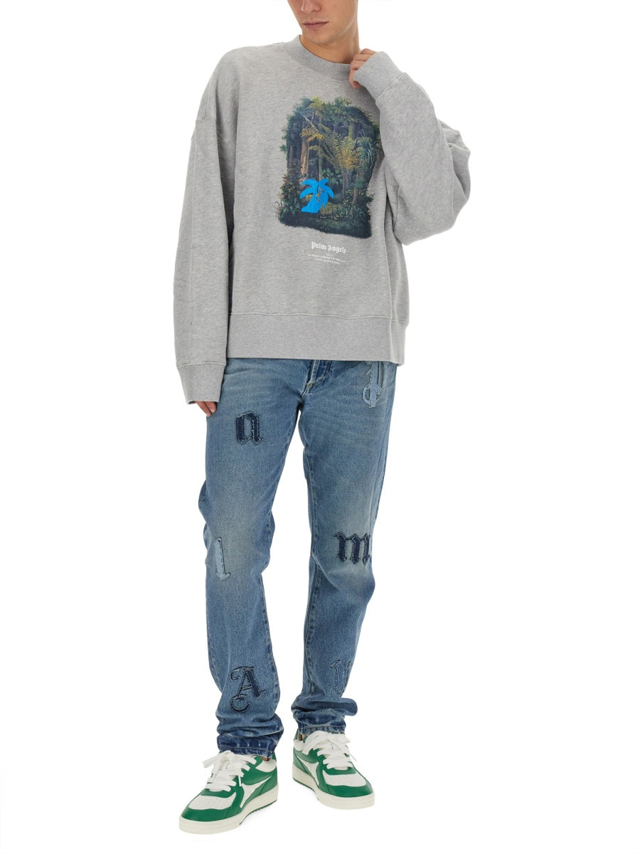 Palm Angels Sweatshirts - Grey | d146fbf335fa16d73595287e486f75363b9c0d50