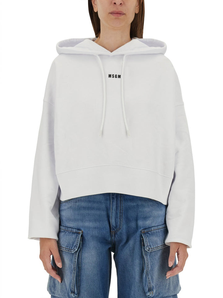Msgm Sweatshirts - White | 79e420d0a28ca5f6d63df239b9075515568a35fb
