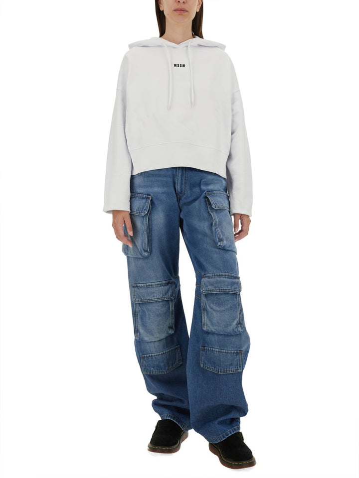 Msgm Sweatshirts - White | e8cdff651734c6909be9bb77ca96b3ee7f3c0163