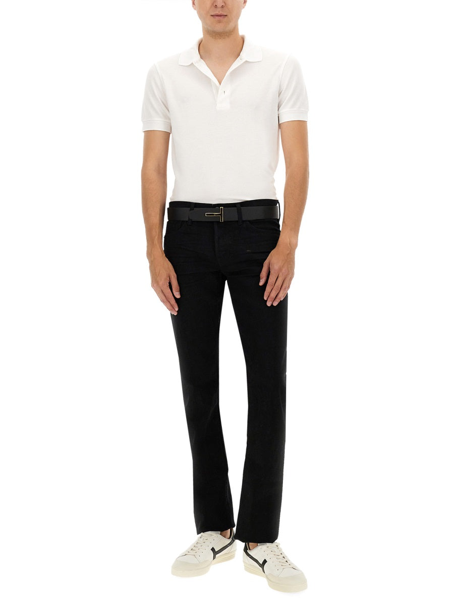 Tom Ford Polo - White | ef80ac5575d5672e1517a3f649b7a86e176dc9e7