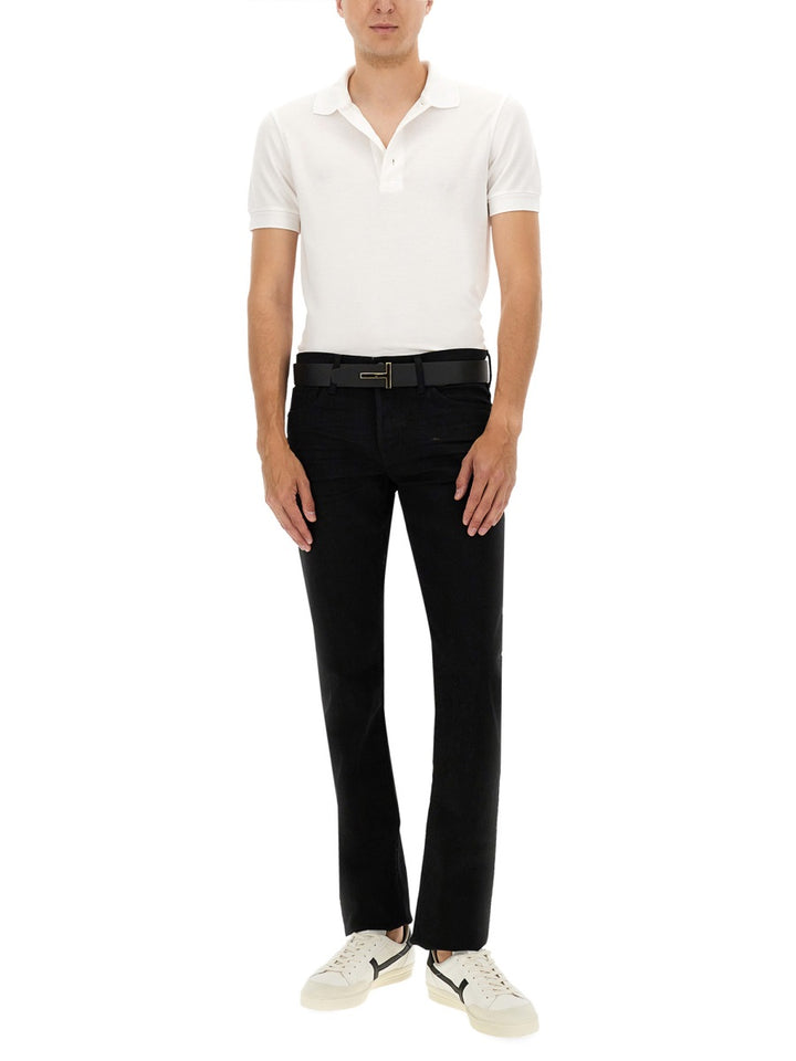 Tom Ford Polo - White | ef80ac5575d5672e1517a3f649b7a86e176dc9e7
