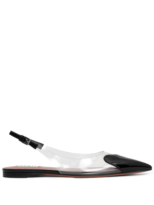 Le CŒUr Flat Slingbacks In Patent Calfskin