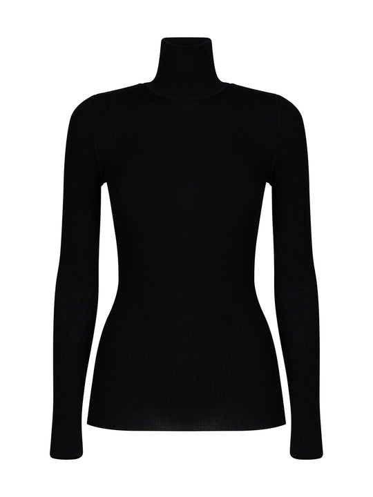 High-Neck Wool Jumper