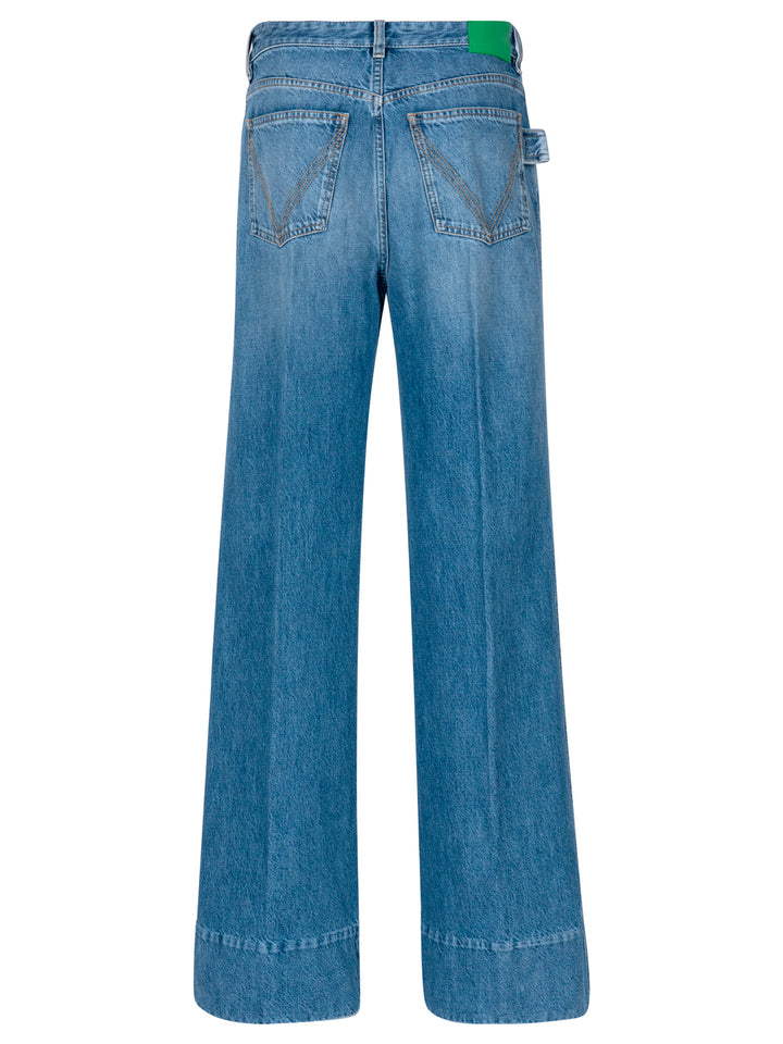 Bottega Veneta Wide leg - Blue | d641c3862bf6b39f02f4aa214af03984633a9355