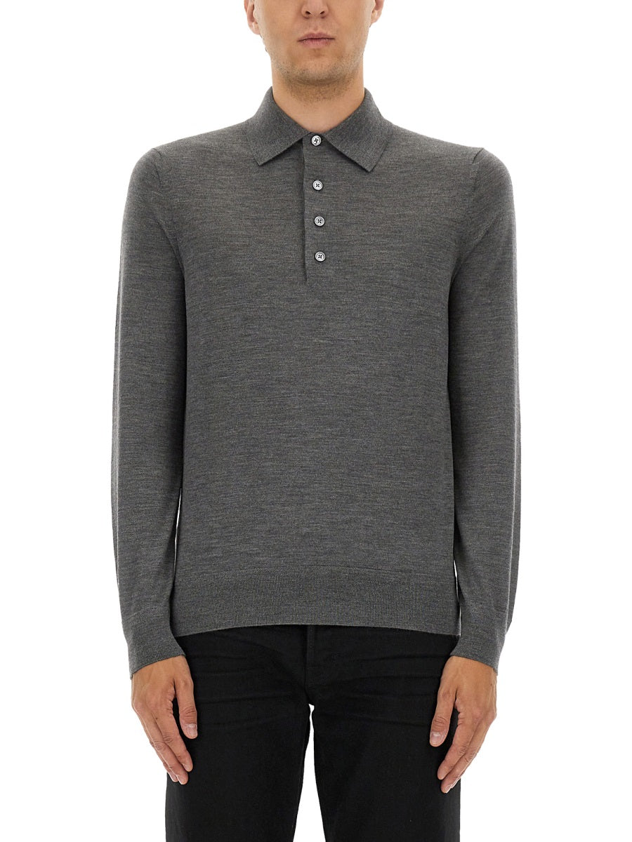 Tom Ford Polo - Grey | 643d6b67b02fdd6321ab4ad225889f2d030fb545