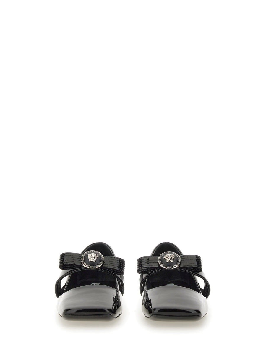 Versace Flat Shoes - Black | ccc89d4bedede27f130829ad541f48a3634ca028