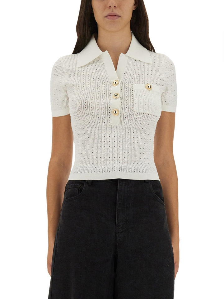 Self-Portrait Tops - White | Wanan Luxury