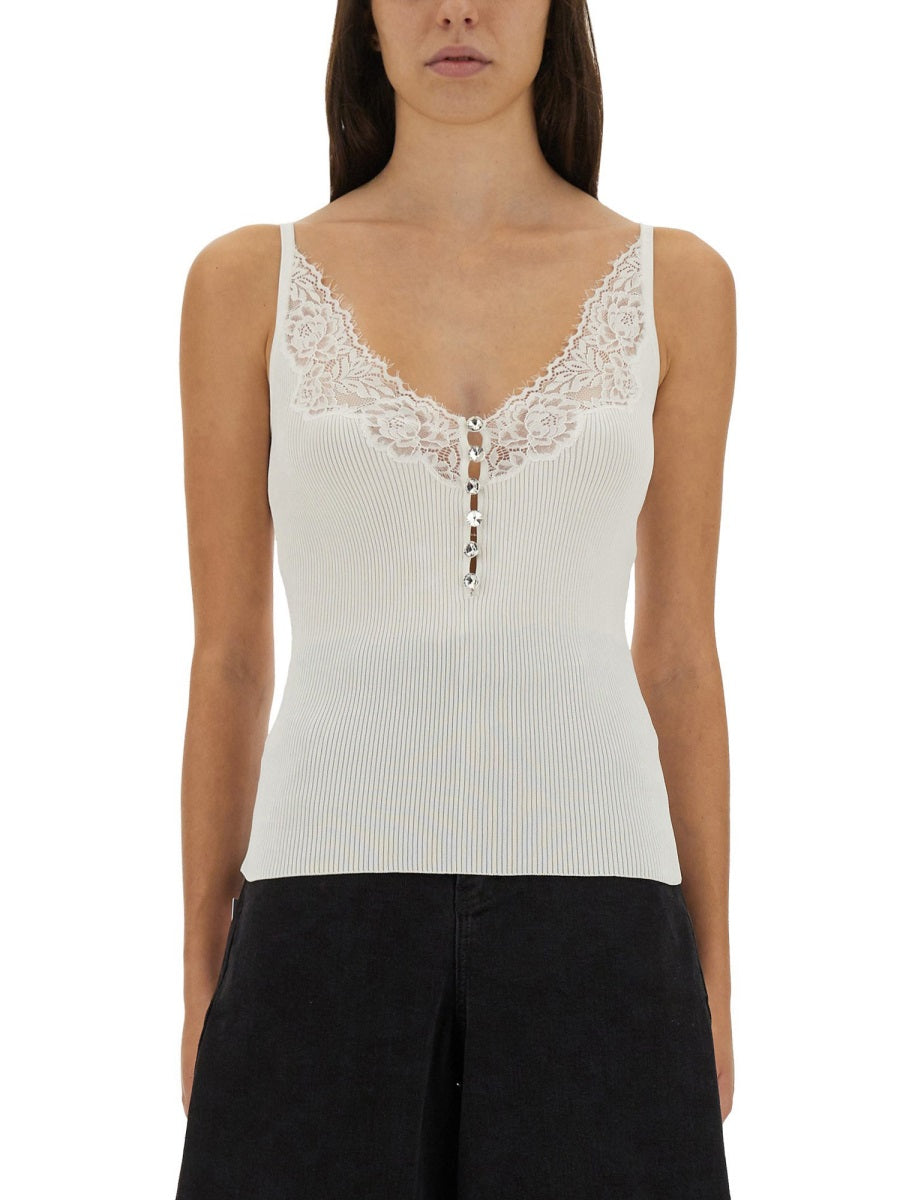 Self-Portrait Tops - White | f8622eabddfedd1f4a598d45f8e46f0ce3896ed4