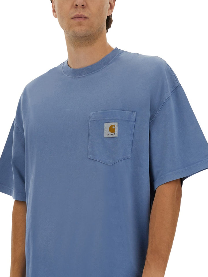 Carhartt Wip T shirts - White, Light Blue | Wanan Luxury