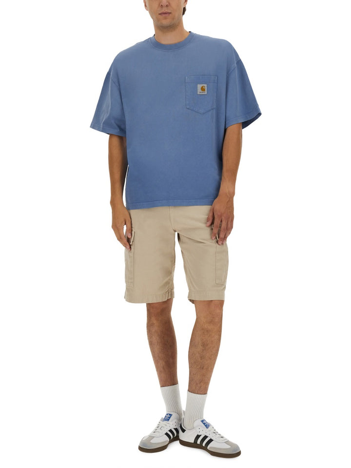 Carhartt Wip T shirts - White, Light Blue | Wanan Luxury