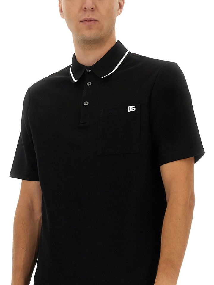 Dolce & Gabbana Polo - Black | Wanan Luxury