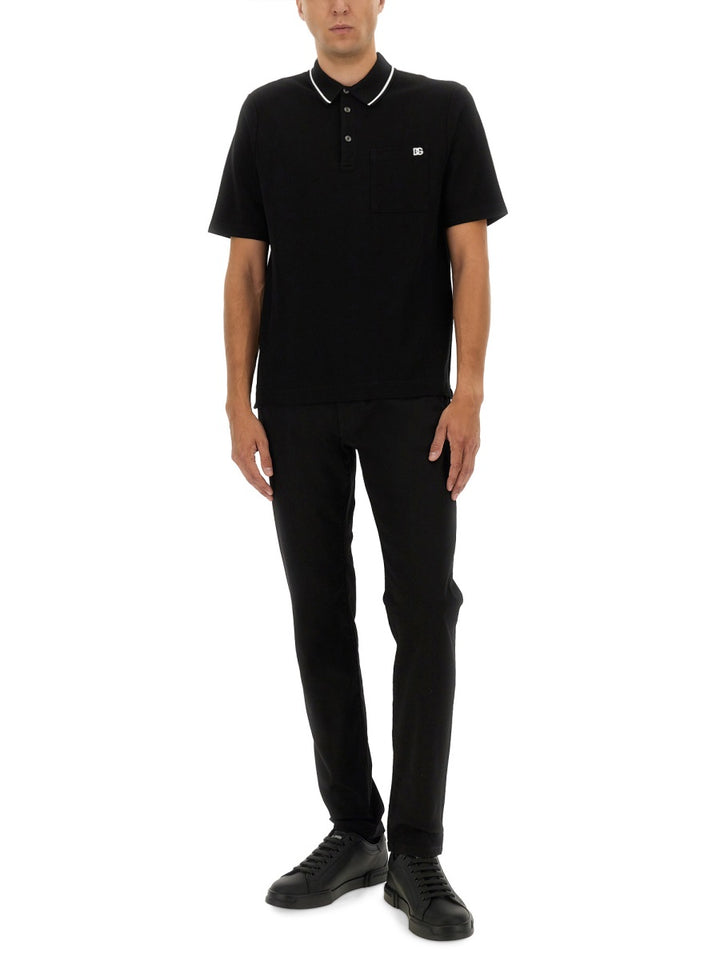 Dolce & Gabbana Polo - Black | Wanan Luxury
