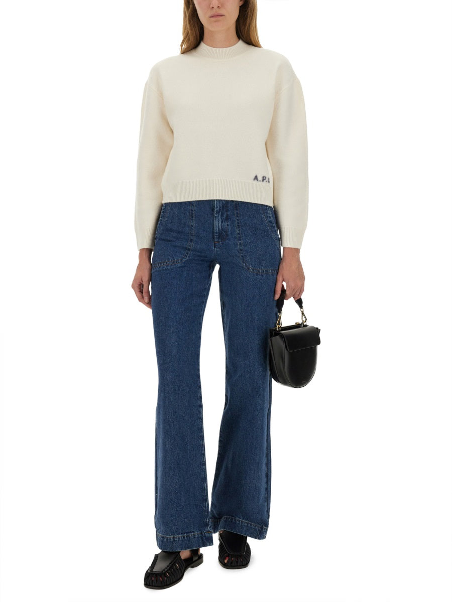 A.P.C. Sweaters - Ivory | 3d13aedc99ae30f586a0fa6084deffcf6bb47a0b