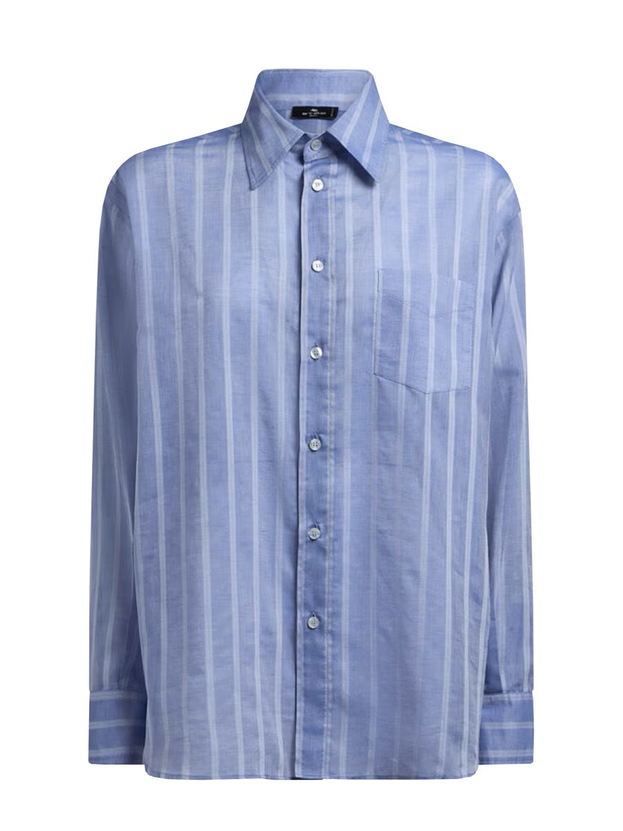 Etro Shirts - White, Light Blue | Wanan Luxury