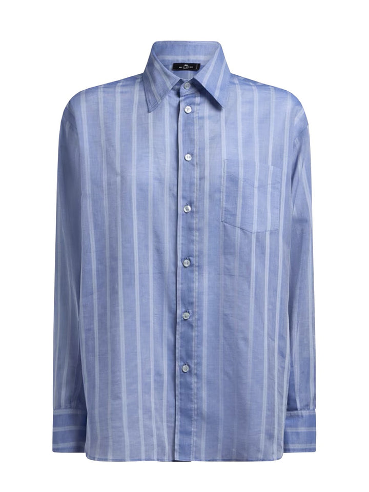 Etro Shirts - White, Light Blue | Wanan Luxury