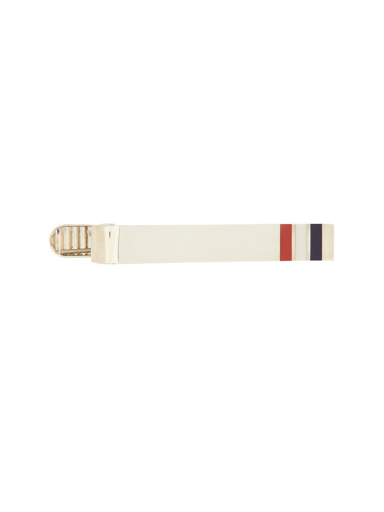 Long Striped Tie Clip