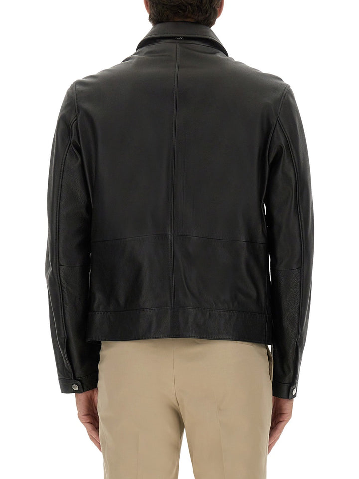 Boss Leather Jackets - Black | Wanan Luxury
