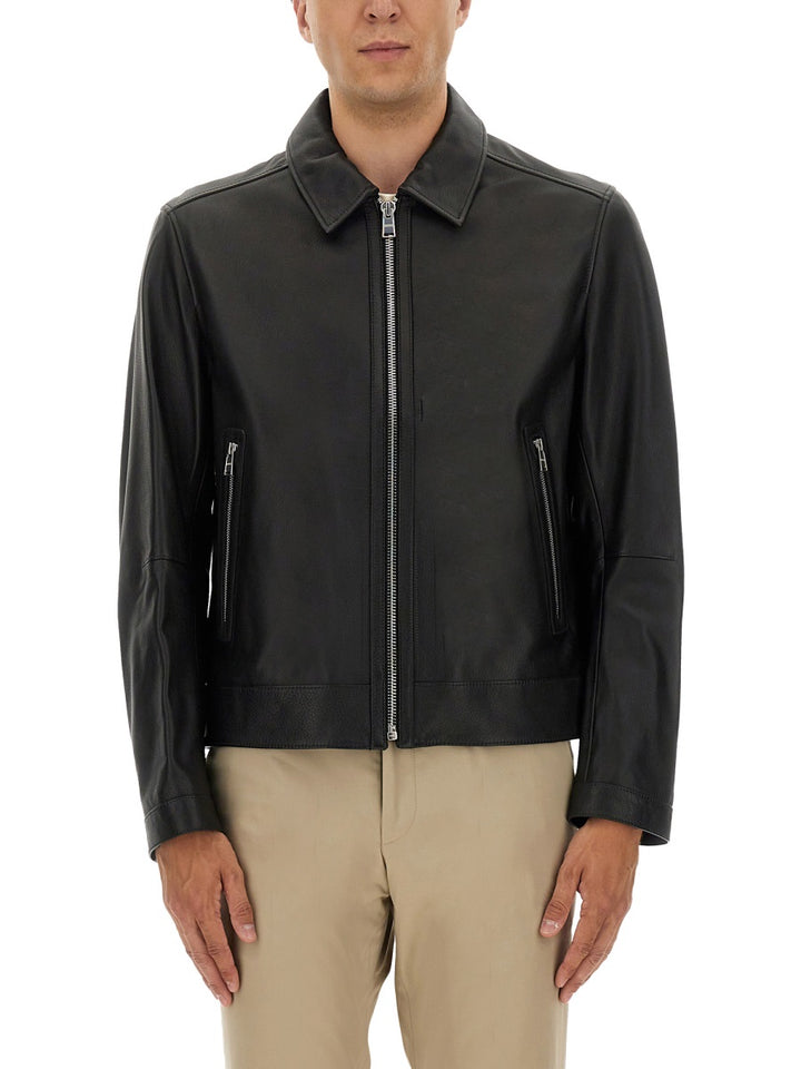 Boss Leather Jackets - Black | Wanan Luxury