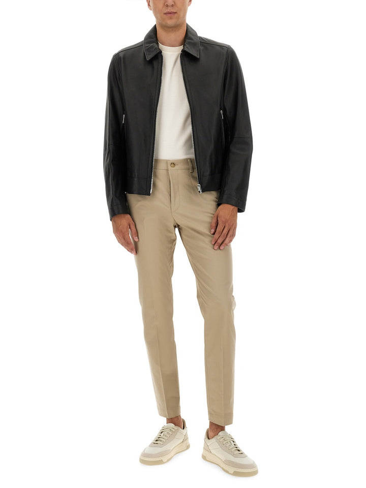 Boss Leather Jackets - Black | Wanan Luxury