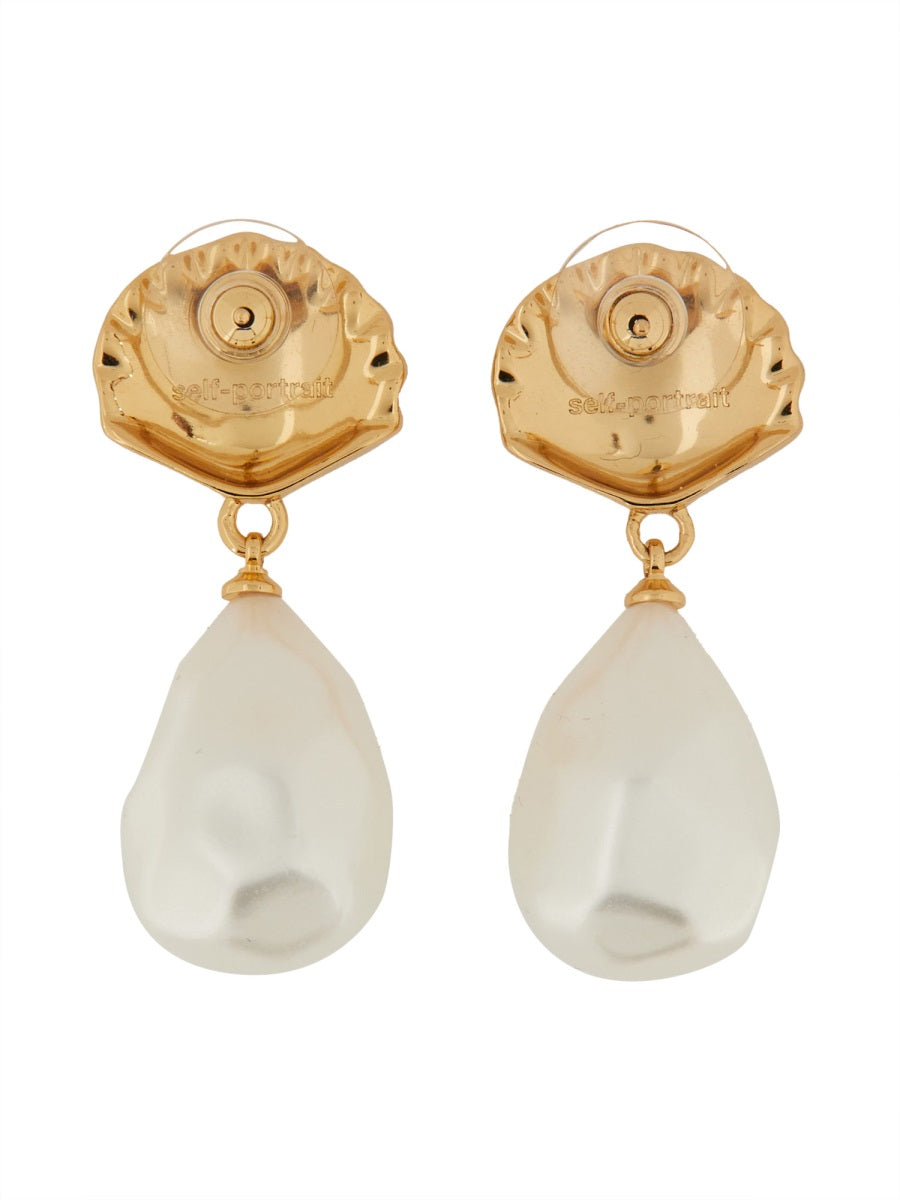 Self-Portrait Earrings - Gold | Wanan Luxury