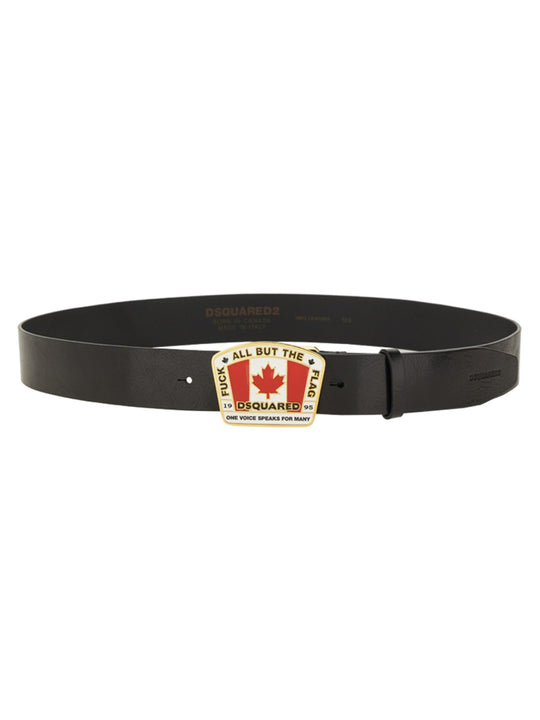 "Canadian Flag" License Plate Belt