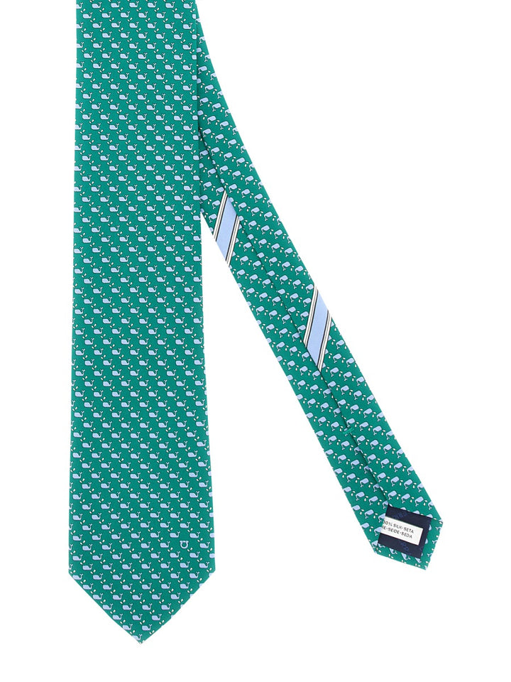 Ferragamo Ties & Papillon - Green | Wanan Luxury