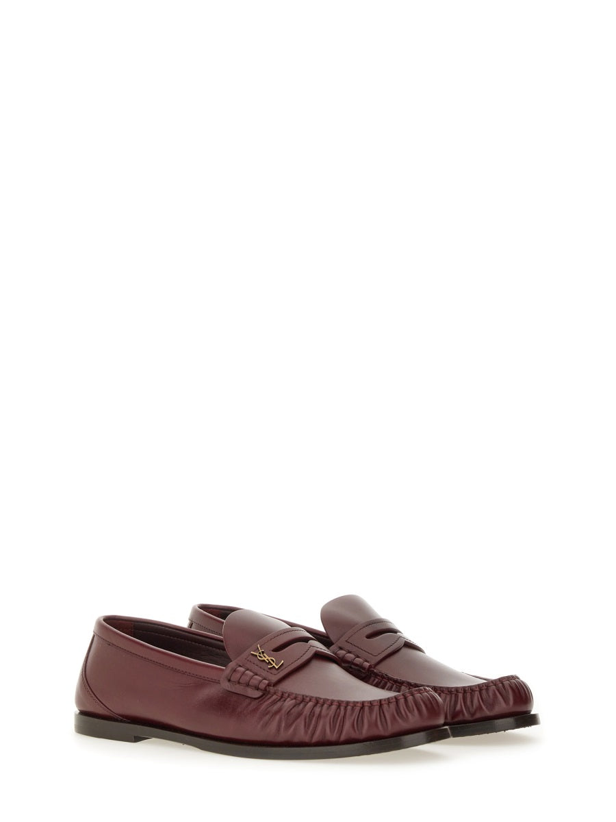 Saint Laurent Loafers - Burgundy | Wanan Luxury