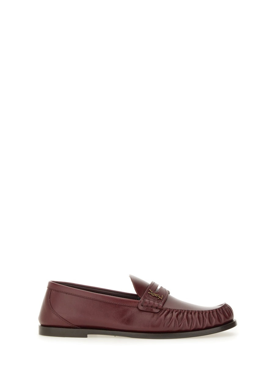 Saint Laurent Loafers - Burgundy | Wanan Luxury
