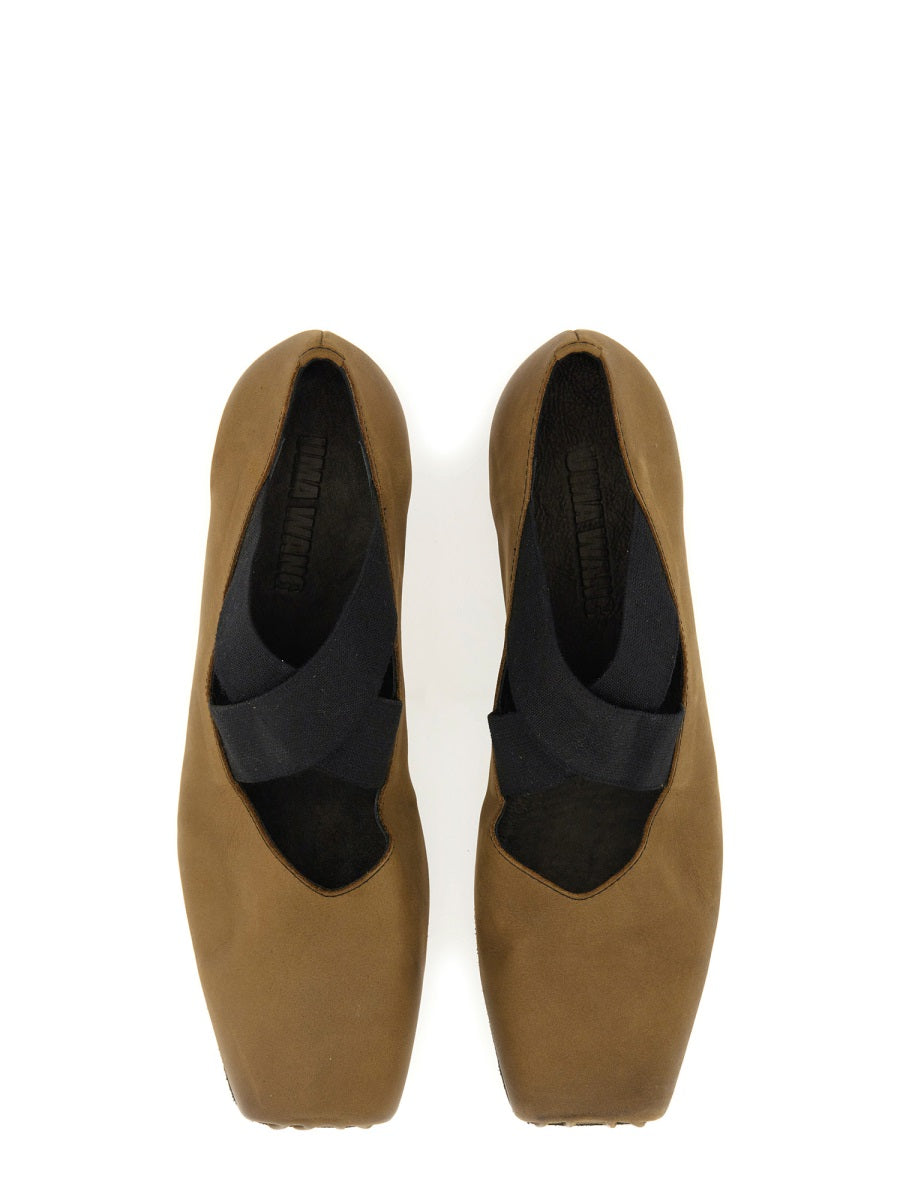 Uma Wang Flat Shoes - Brown | Wanan Luxury