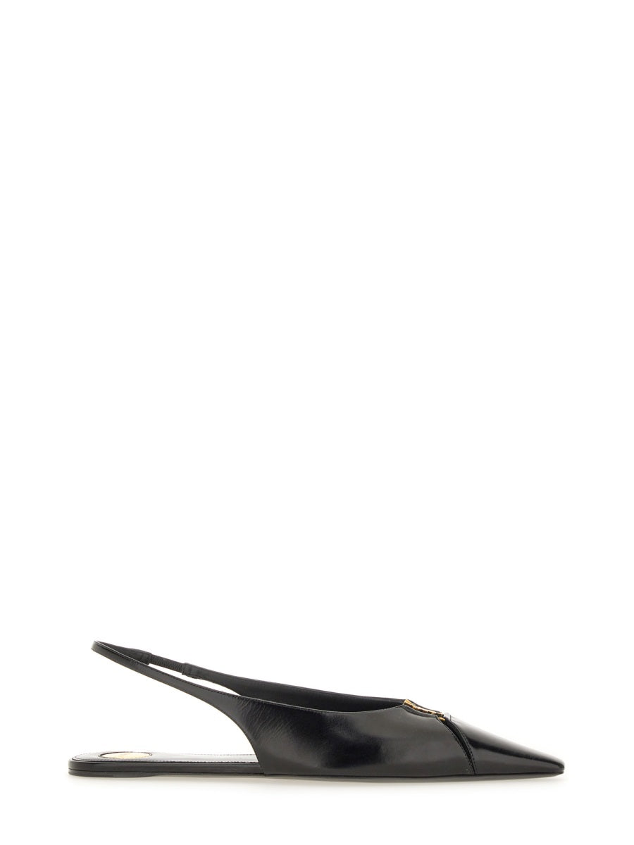 Saint Laurent Flat Shoes - Black | Wanan Luxury