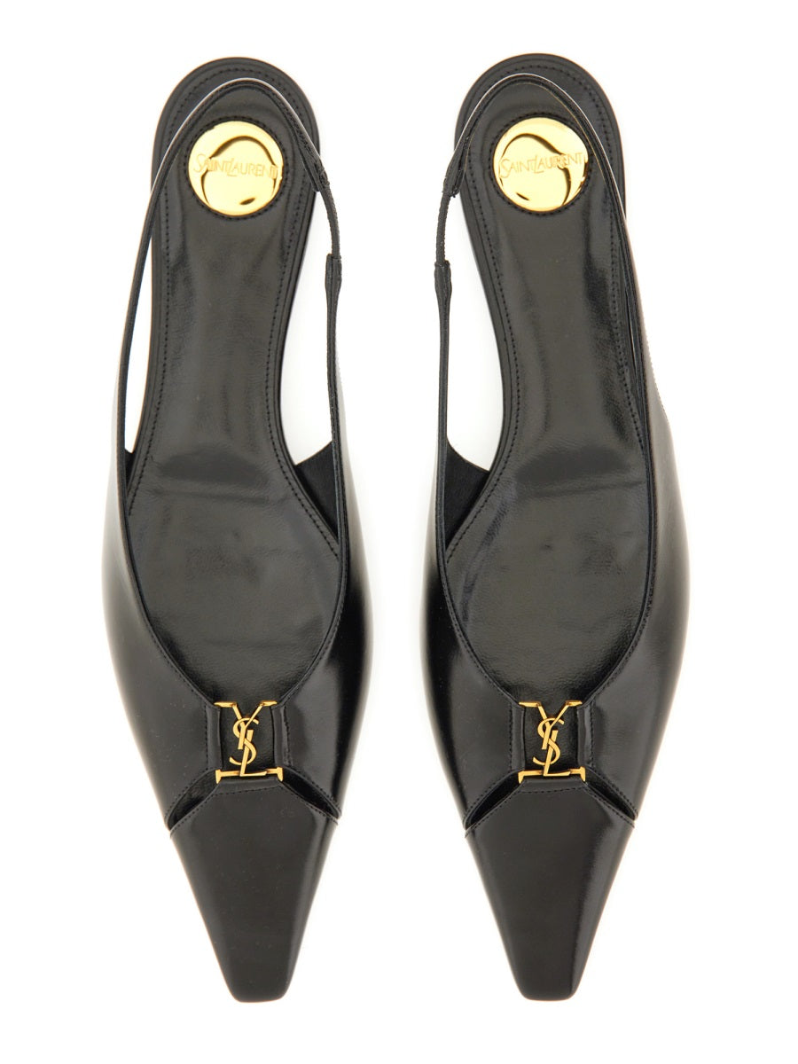 Saint Laurent Flat Shoes - Black | Wanan Luxury