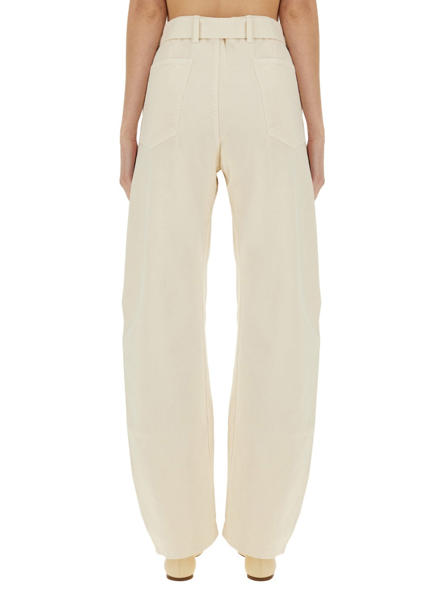 Lemaire Pants - Ivory | b3c1a4e32f1c482bfa5c67ac4fbe21597fba87de