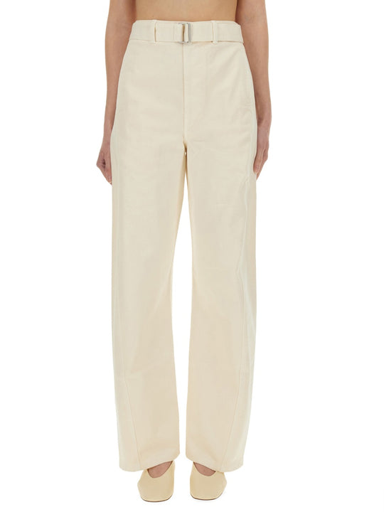 Pants With "Twisted" Belt