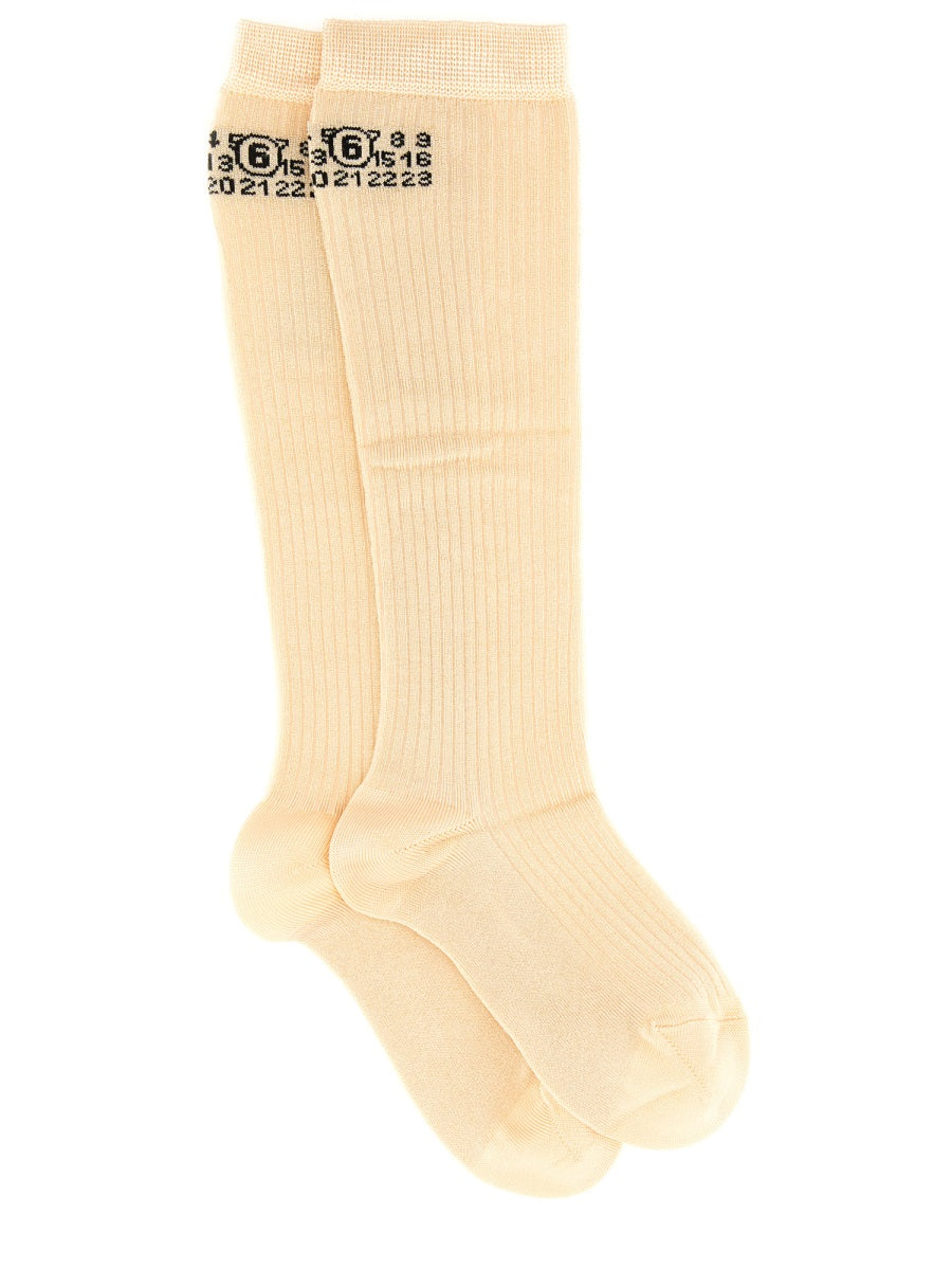 MM6 Maison Margiela Socks - Beige | Wanan Luxury