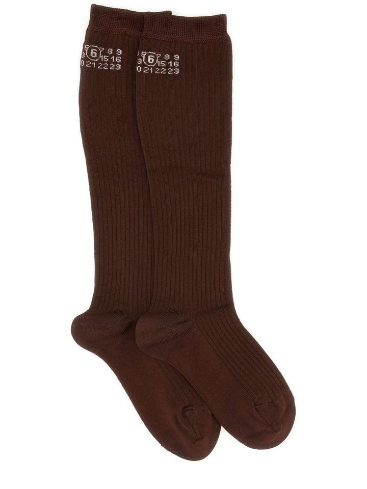 MM6 Maison Margiela Socks - Brown | Wanan Luxury
