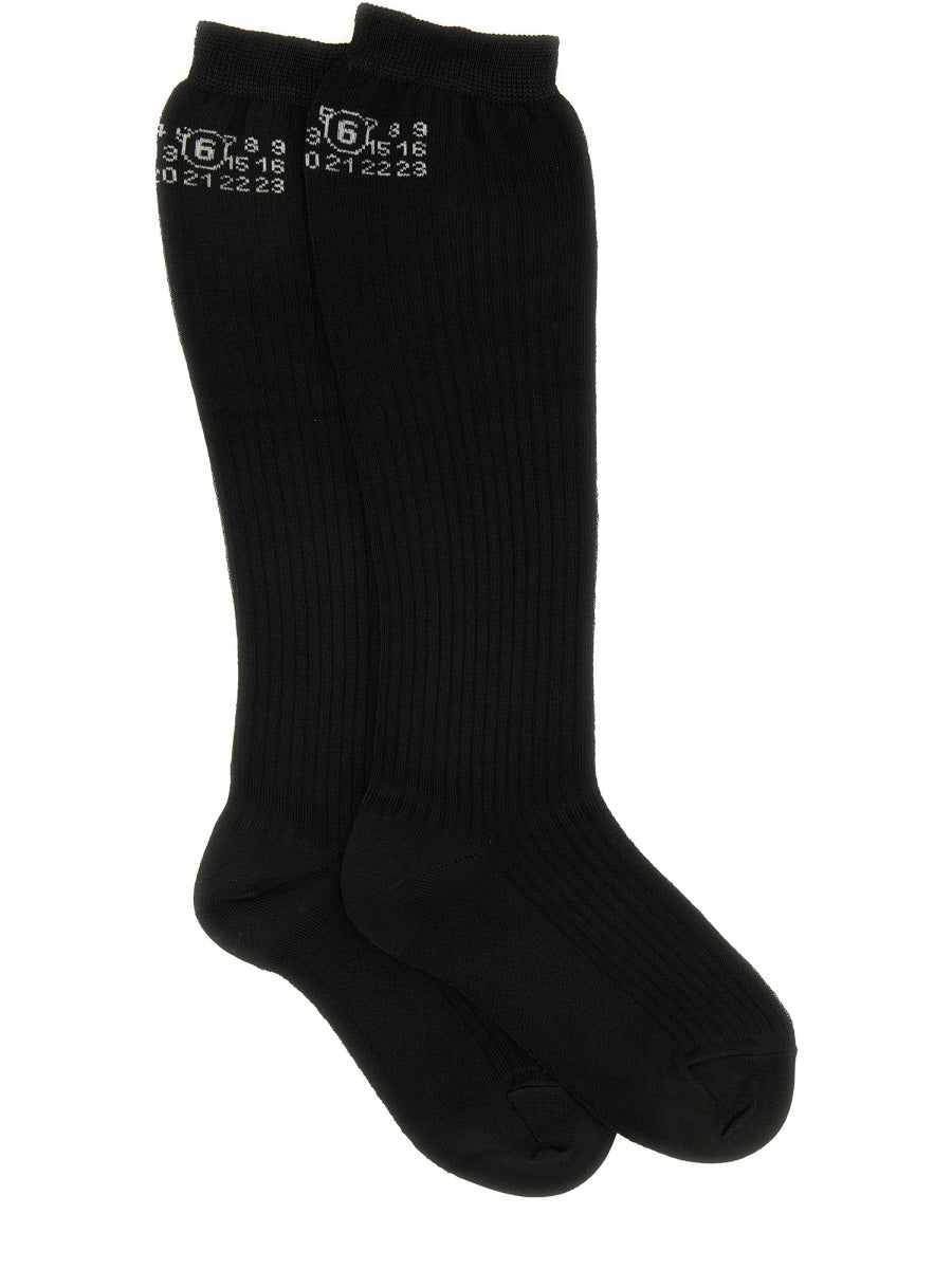 MM6 Maison Margiela Socks - Black | Wanan Luxury