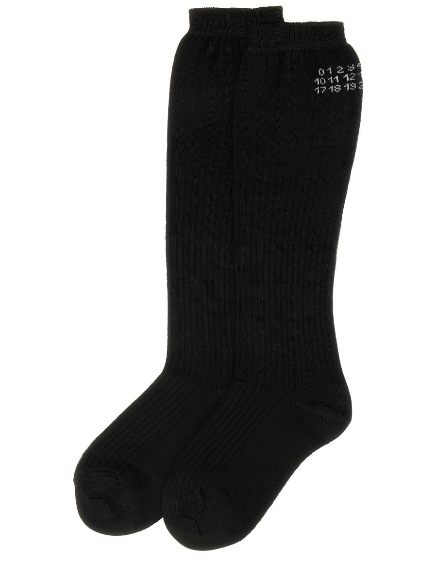 MM6 Maison Margiela Socks - Black | Wanan Luxury