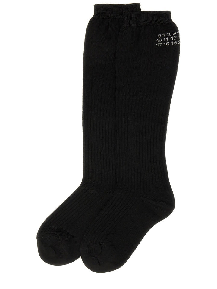 MM6 Maison Margiela Socks - Black | Wanan Luxury