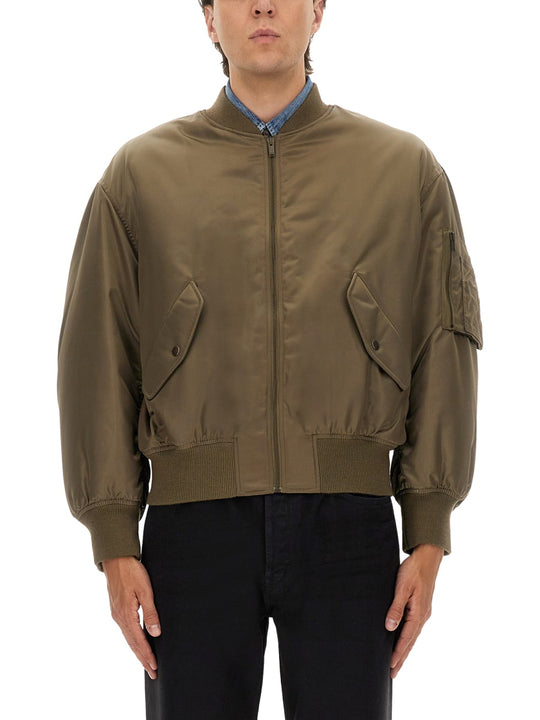 Water-Repellent Bomber Jacket