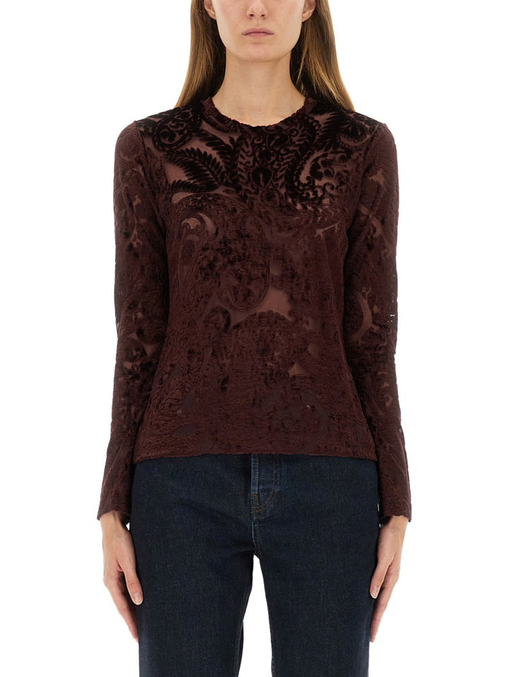 Etro Tops - Burgundy | Wanan Luxury