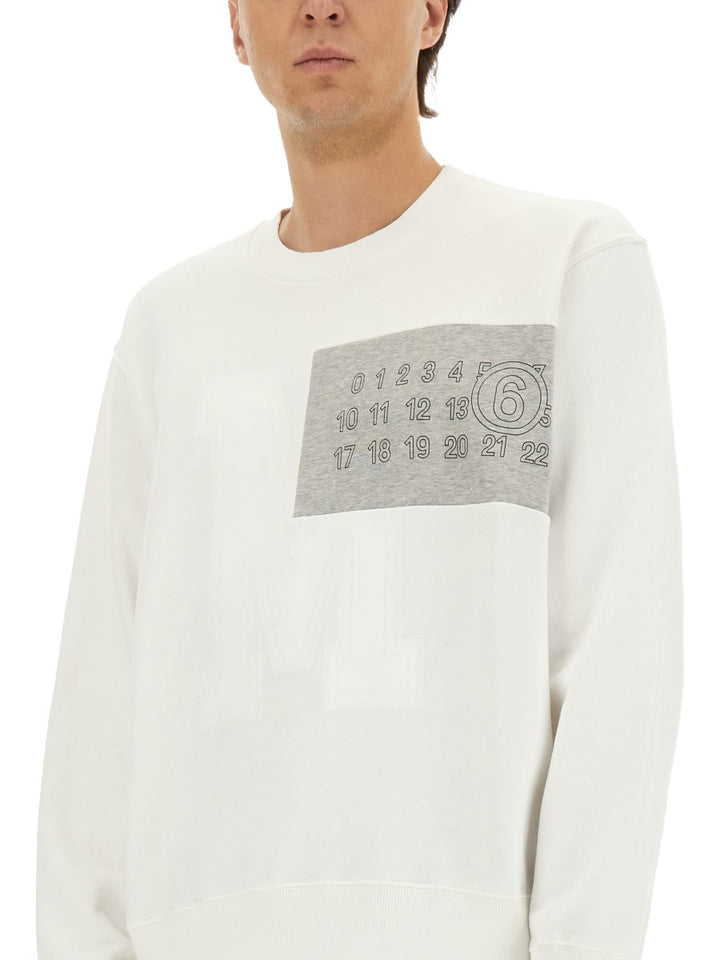 MM6 Maison Margiela Sweatshirts - White | Wanan Luxury