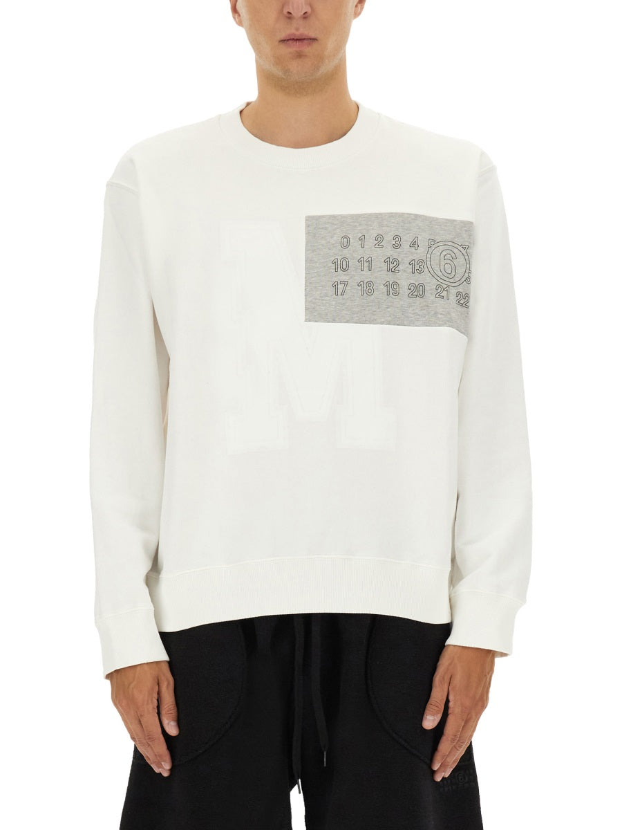MM6 Maison Margiela Sweatshirts - White | Wanan Luxury
