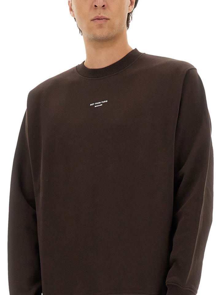 Drôle De Monsieur Sweatshirts - Brown | Wanan Luxury