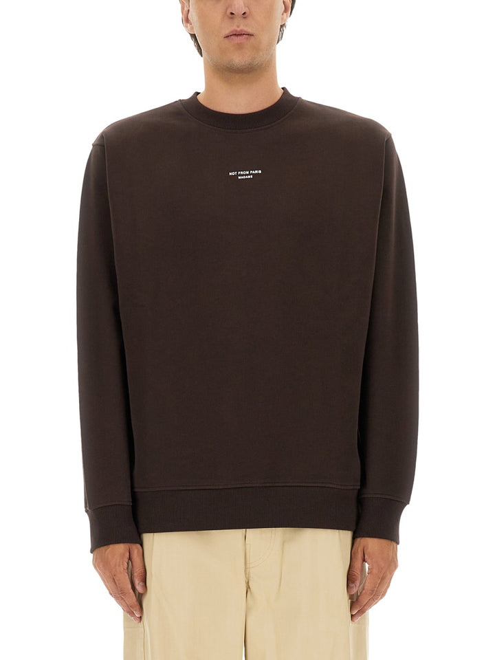 Drôle De Monsieur Sweatshirts - Brown | Wanan Luxury