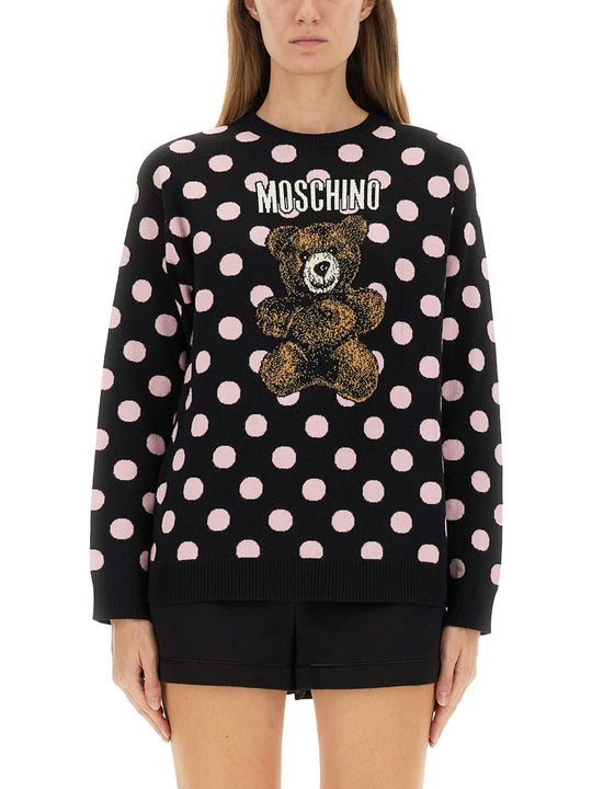 "Teddy Polka Dots" Sweater